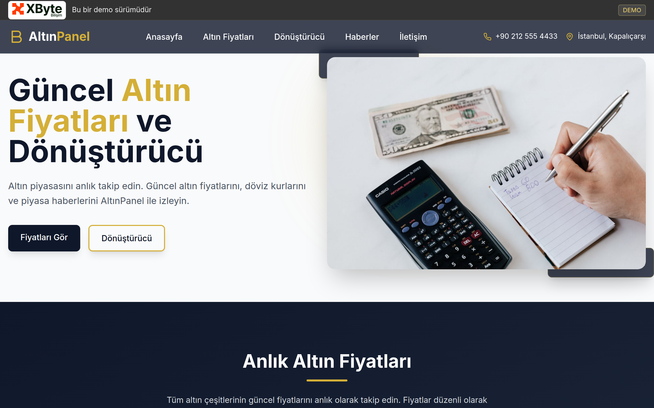 Altın Panel – Demo Sürüm