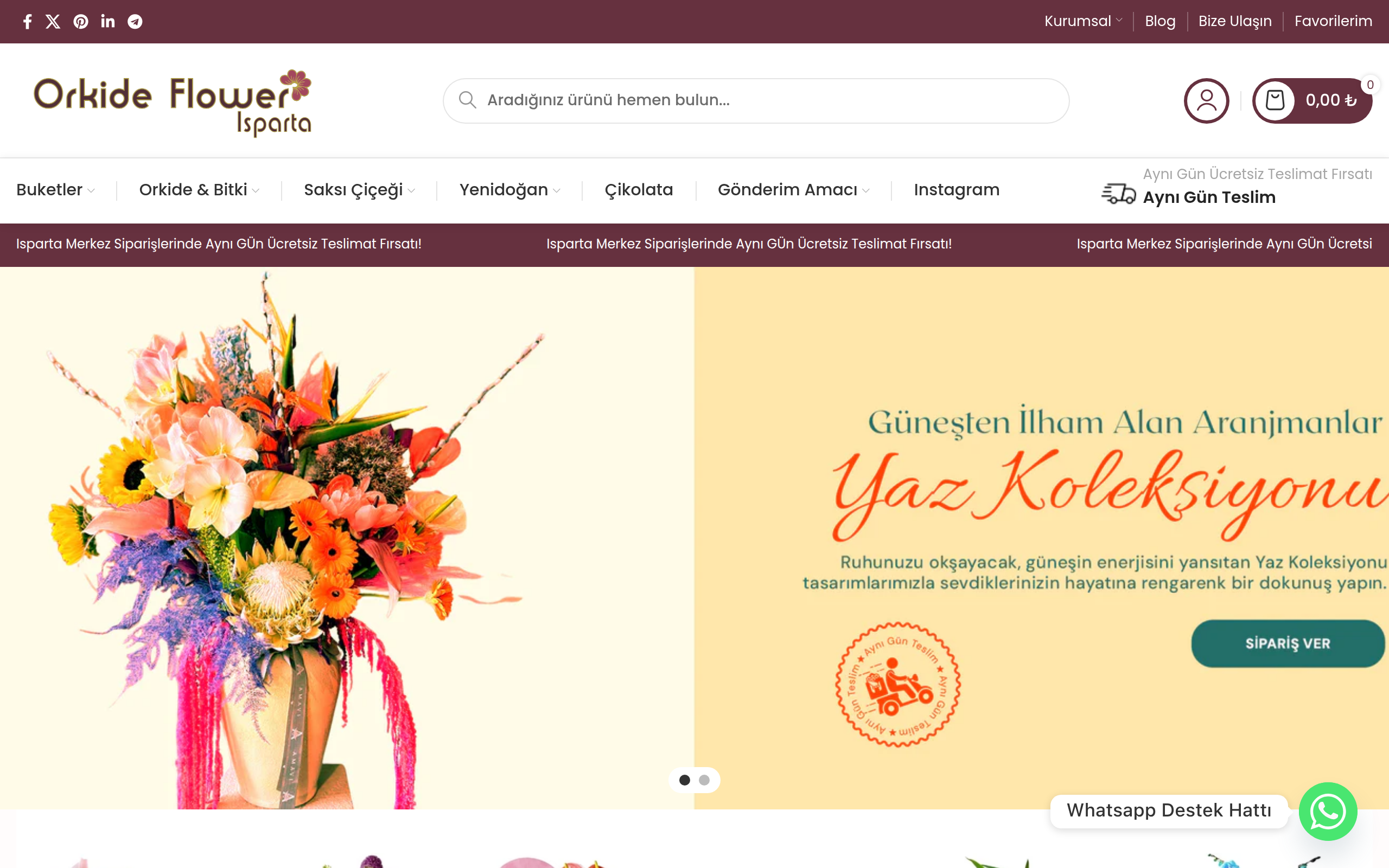 Orkide Flower – Kurumsal Web Sitesi
